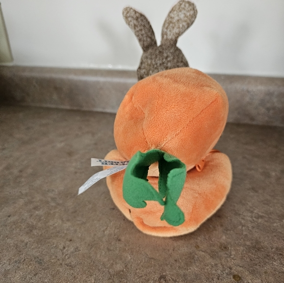 Peter Rabbit 8" Dan Dee Stuffed Plush Carrot Zip Up 2022 - Picture 8 of 8